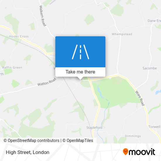 High Street map