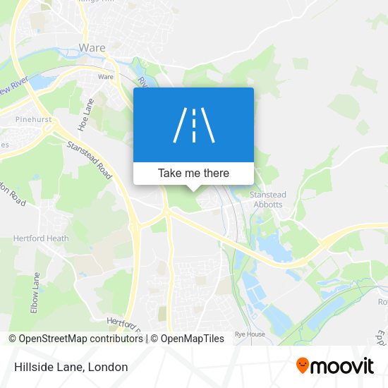 Hillside Lane map