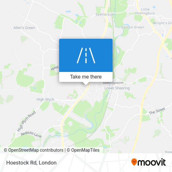 Hoestock Rd map