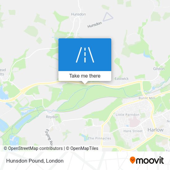 Hunsdon Pound map