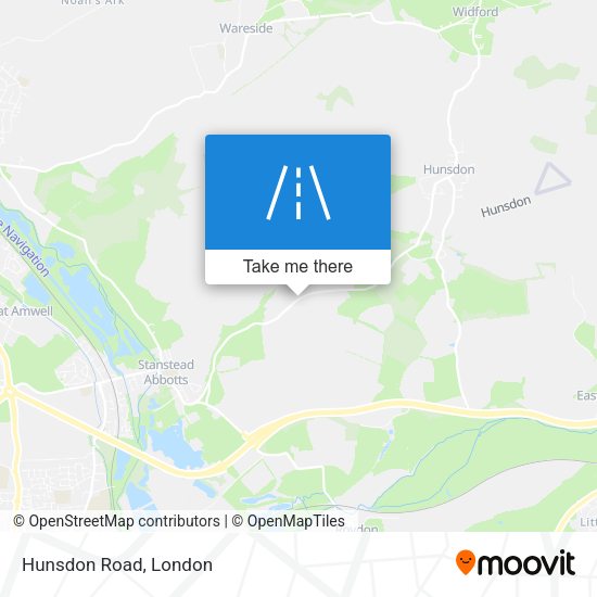 Hunsdon Road map