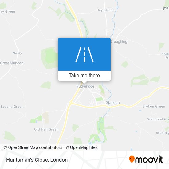 Huntsman's Close map