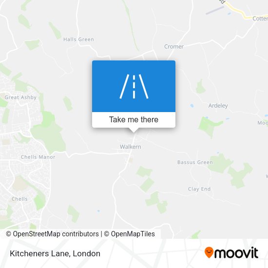 Kitcheners Lane map