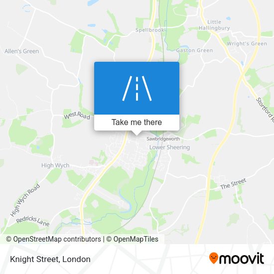 Knight Street map