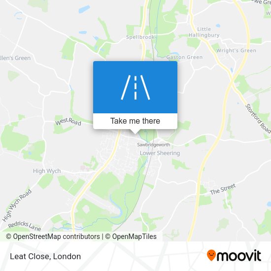 Leat Close map