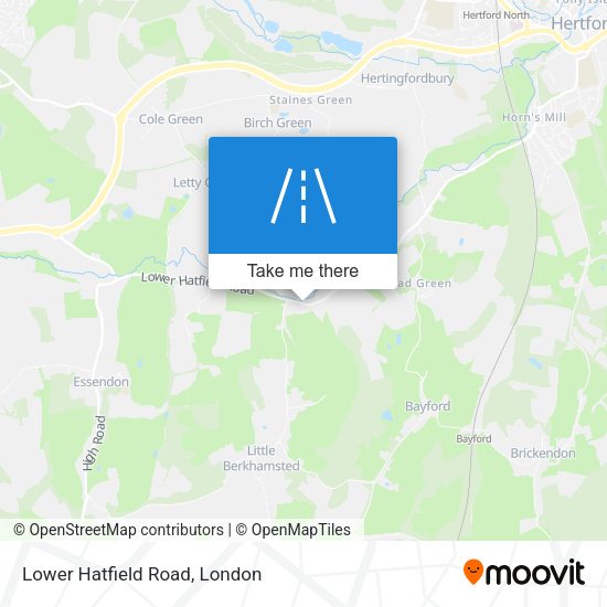 Lower Hatfield Road map