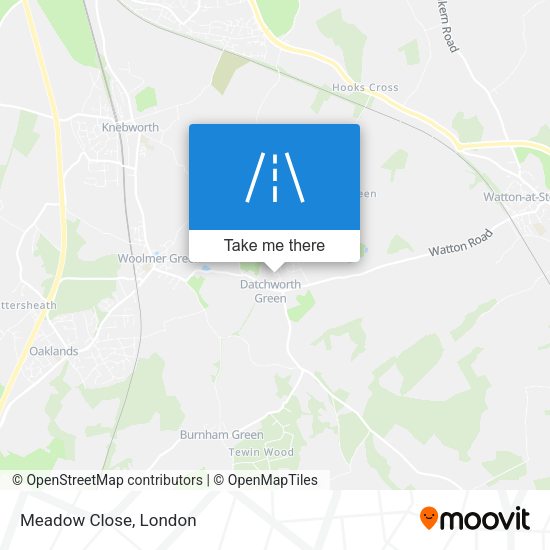 Meadow Close map