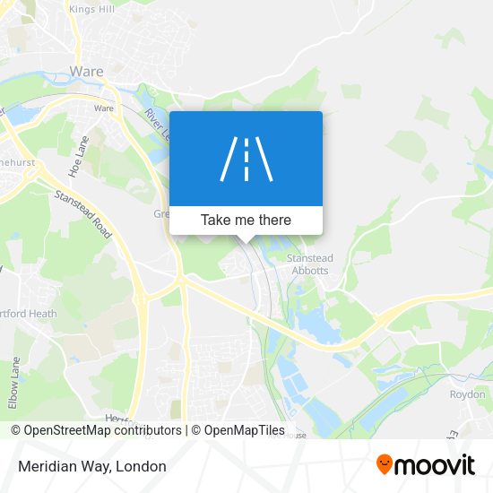 Meridian Way map