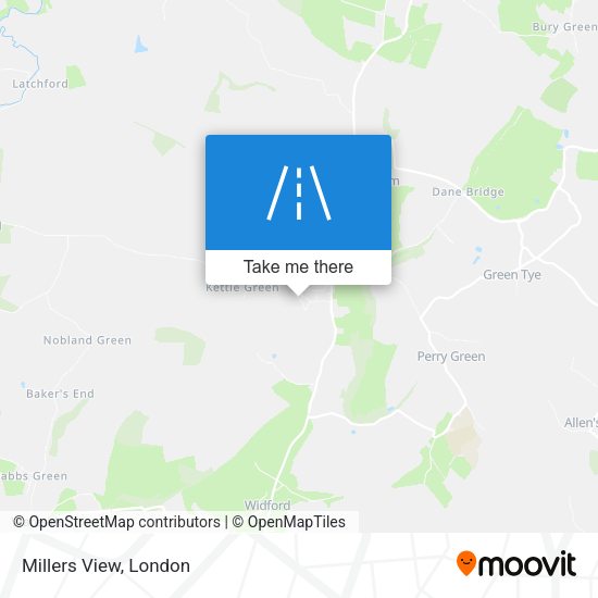 Millers View map