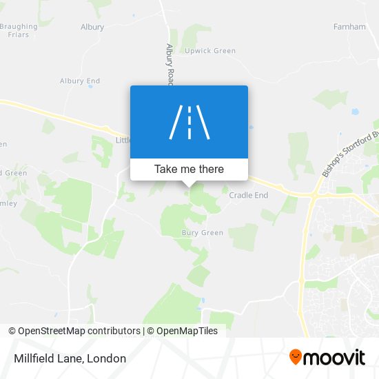 Millfield Lane map