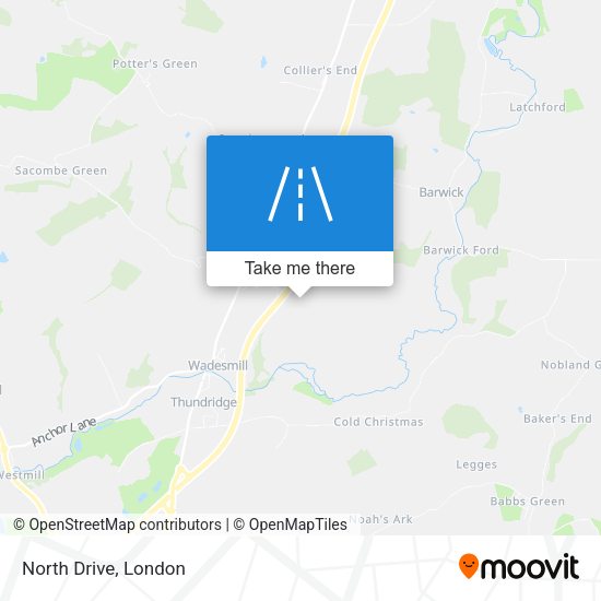 North Drive map