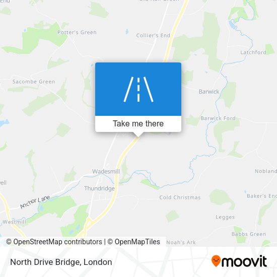 North Drive Bridge map