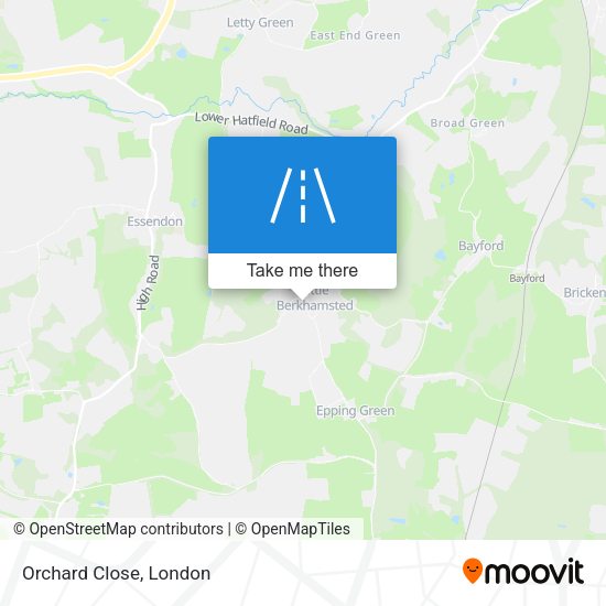 Orchard Close map