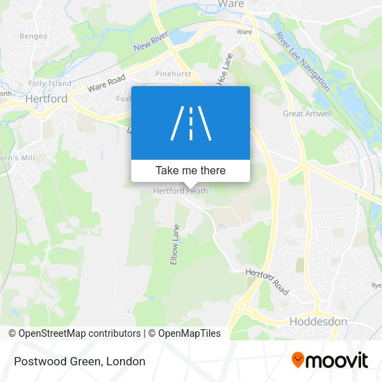 Postwood Green map