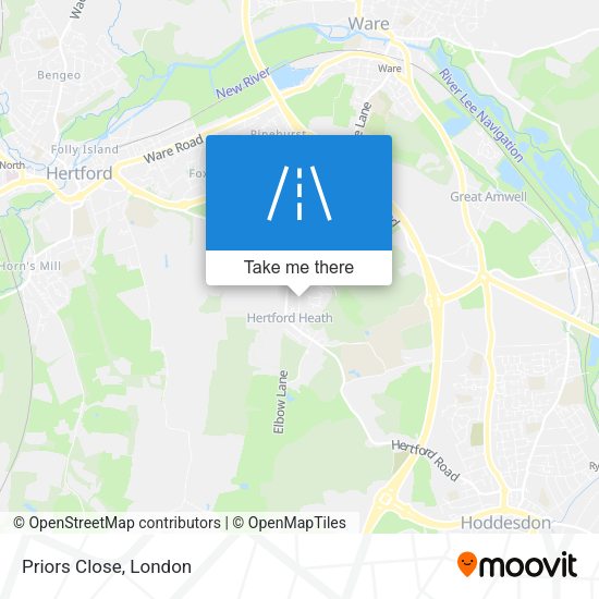 Priors Close map
