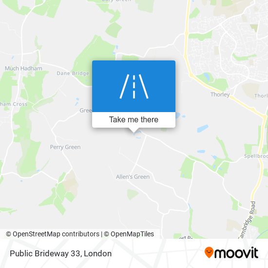 Public Brideway 33 map