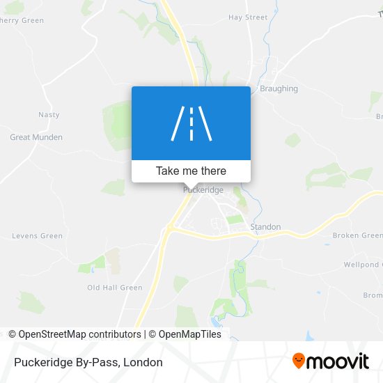 Puckeridge By-Pass map