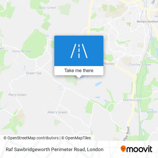 Raf Sawbridgeworth Perimeter Road map