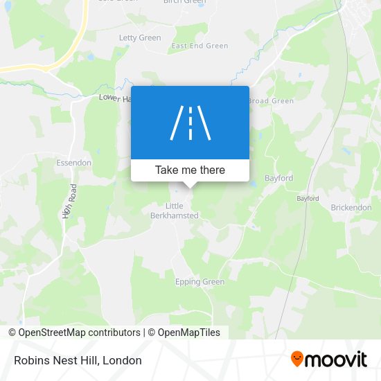 Robins Nest Hill map