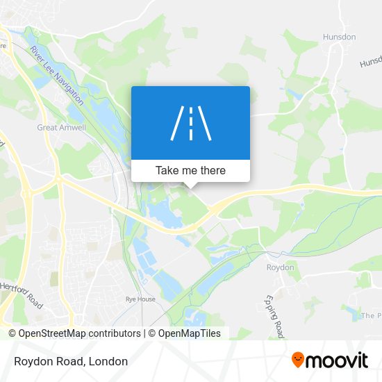 Roydon Road map