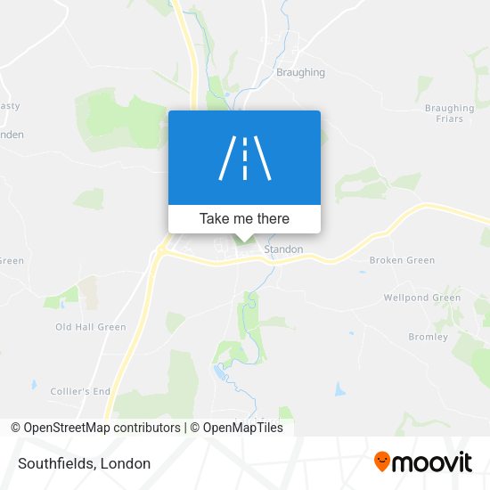 Southfields map