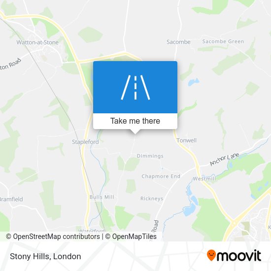 Stony Hills map