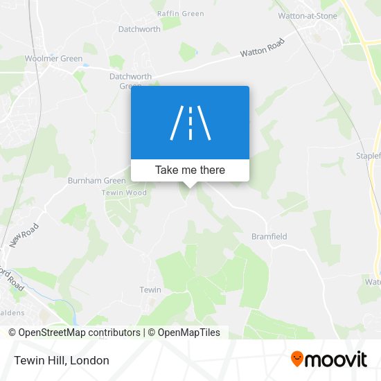Tewin Hill map