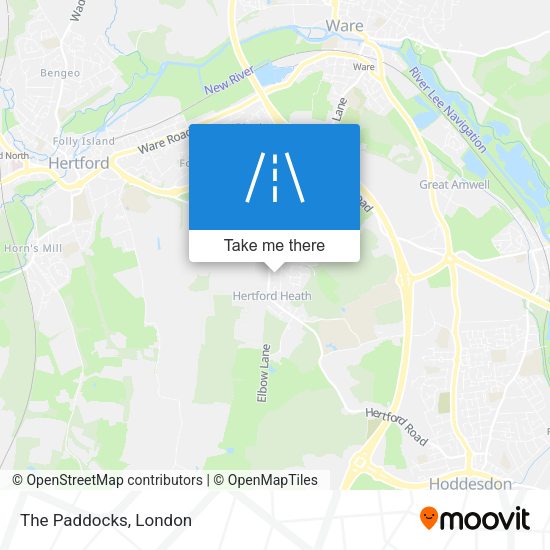 The Paddocks map