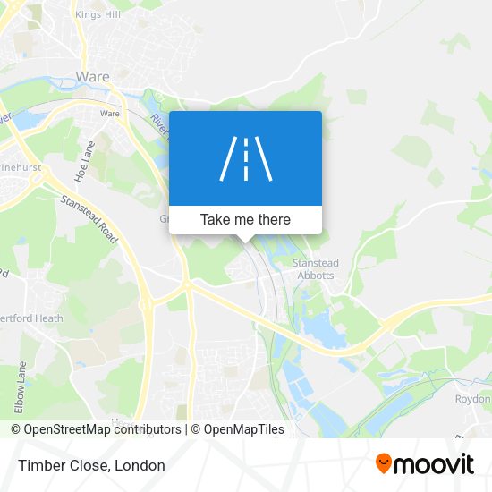 Timber Close map
