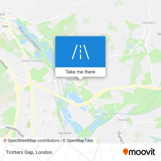 Trotters Gap map