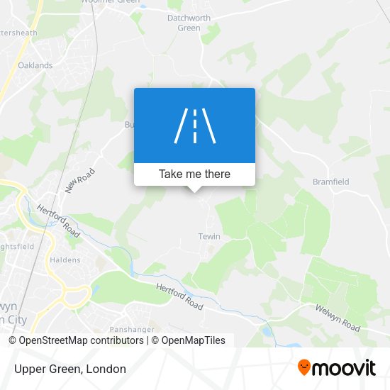 Upper Green map