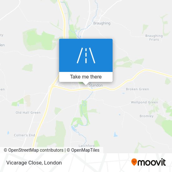 Vicarage Close map