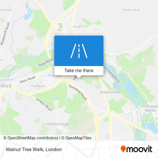 Walnut Tree Walk map