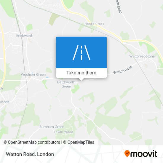Watton Road map