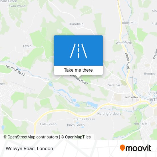 Welwyn Road map