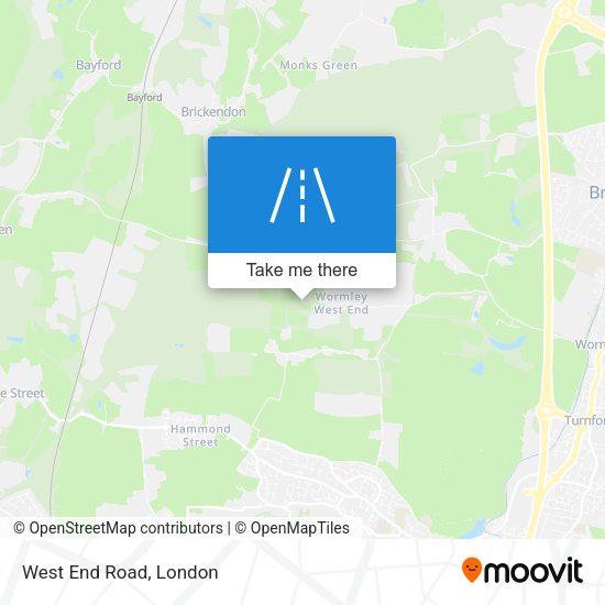West End Road map