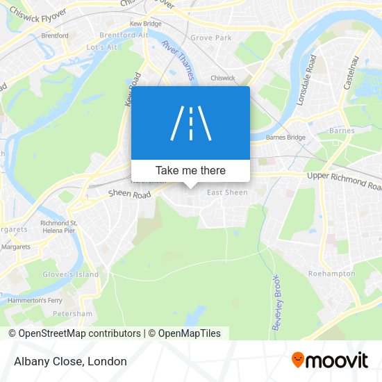 Albany Close map