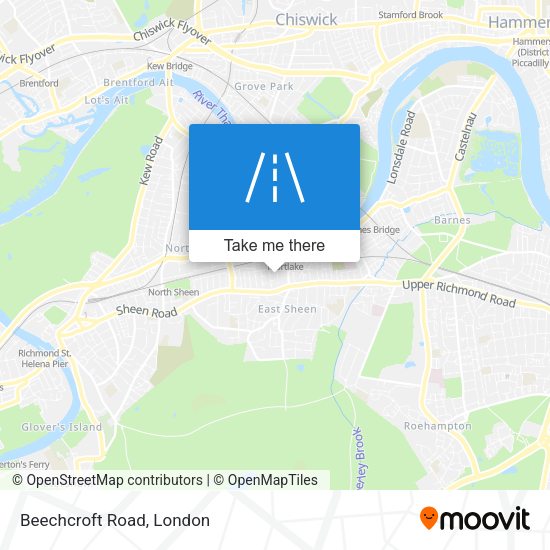 Beechcroft Road map