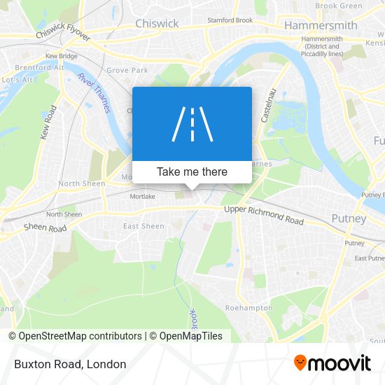 Buxton Road map