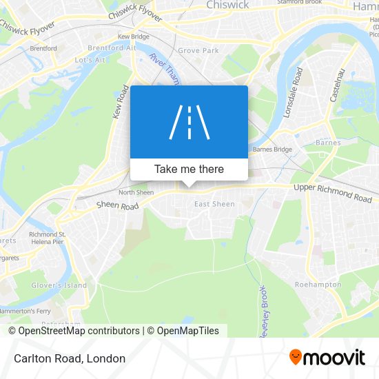 Carlton Road map