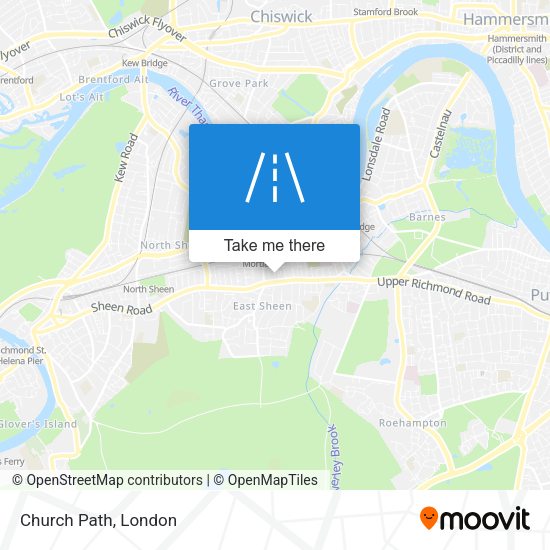 Church Path map