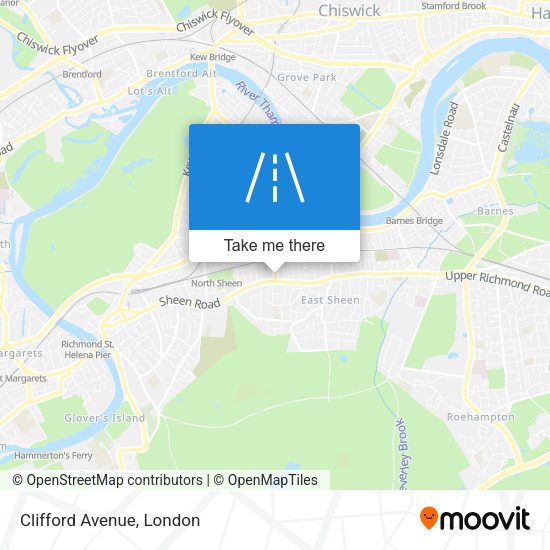 Clifford Avenue map
