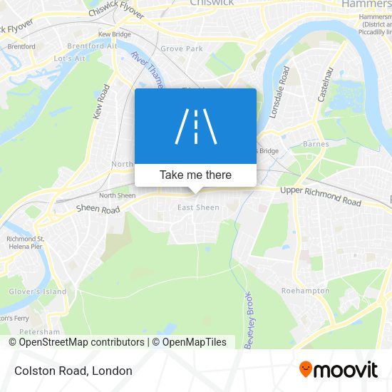 Colston Road map