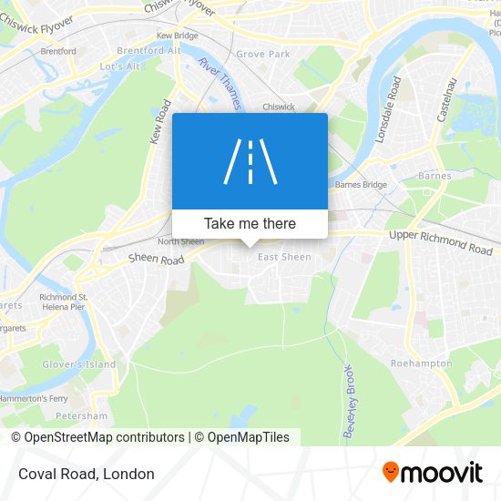 Coval Road map