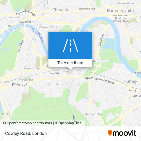 Cowley Road map