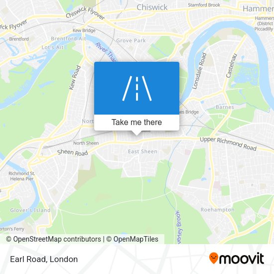 Earl Road map