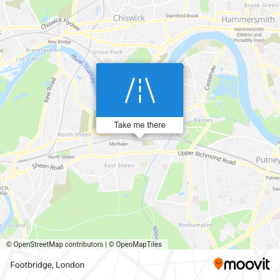 Footbridge map