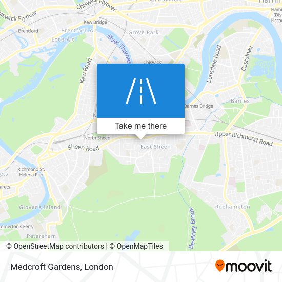 Medcroft Gardens map