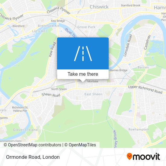 Ormonde Road map