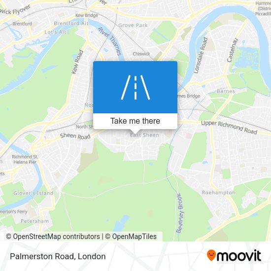 Palmerston Road map